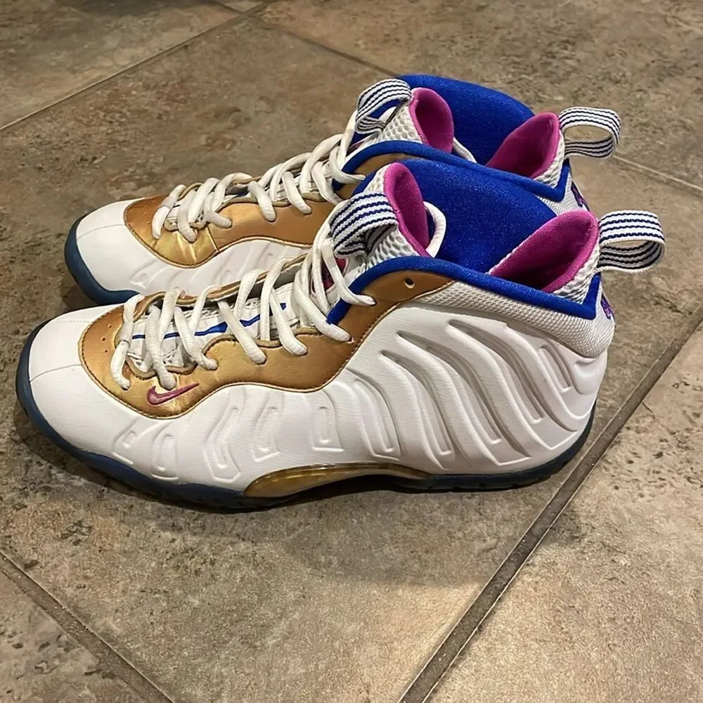 Nike Little Posite One GS Peanut Butter & Jelly Fuchsia Blast 644791-103 6.5Y